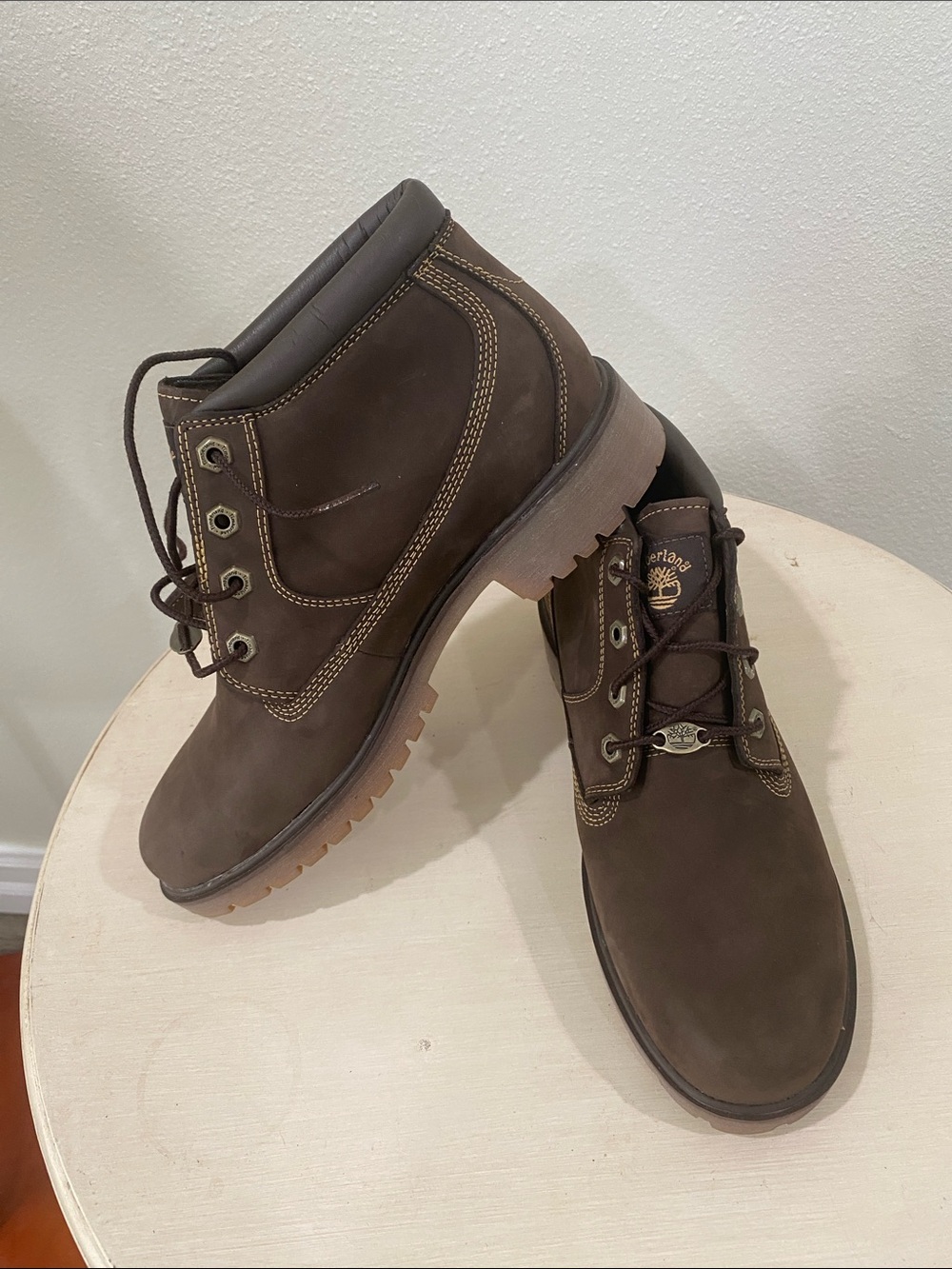 Timberland Dark Brown Leather Lace-Up women’s Boots